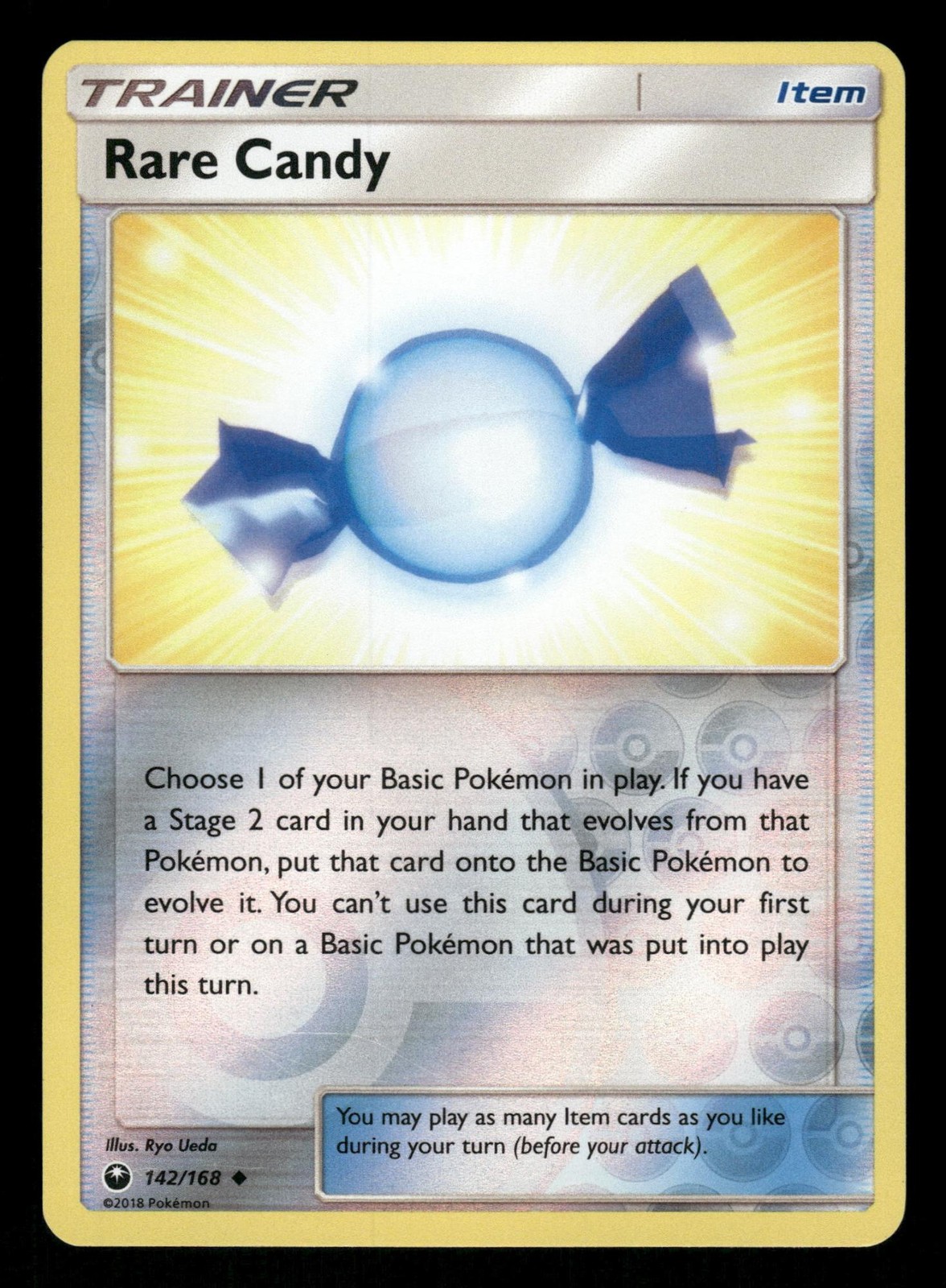 Rare Candy 142/168 NM Uncommon Reverse Holo Celestial Storm 2018 Pokemon TCG