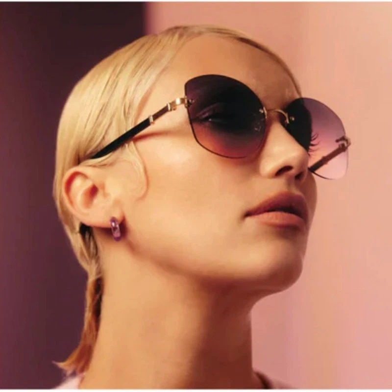 Gafas de sol Barton Perreira Gloria sin montura tortuga/plateado/degradado whisky Foto 4 de 4