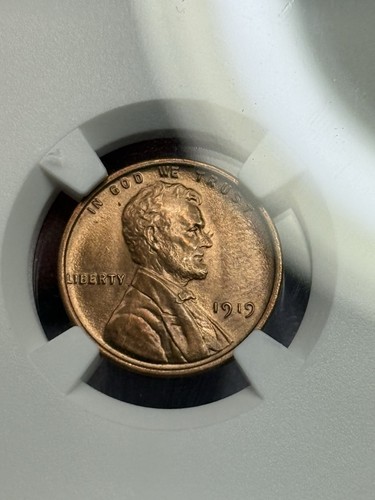 1919 Lincoln Wheat Cent NGC UNC DETAILS CLEANED - Picture 3 of 4