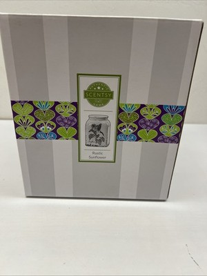 Scentsy Rustic Sunflower Electric Wax Warmer Ceramic Floral & Garden Theme
