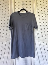 Everlane The Organic Cotton Weekend Tee Shirt Dress Womens Large Blue