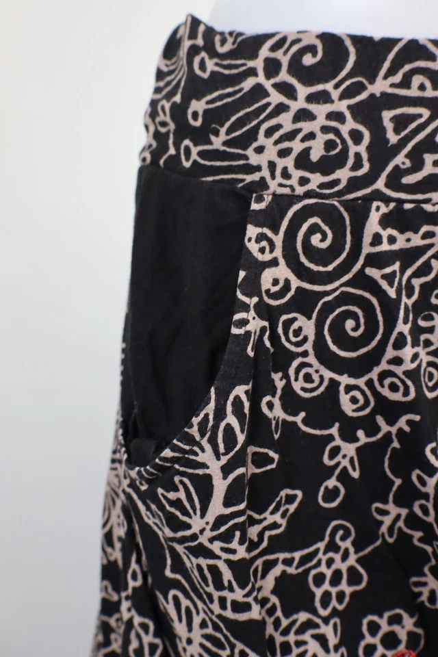 DESIGUAL GONNA CORTA DONNA TG. M WOMAN VINTAGE SHORT SKIRT CASUAL LOGO COTONE - Immagine 2 di 4