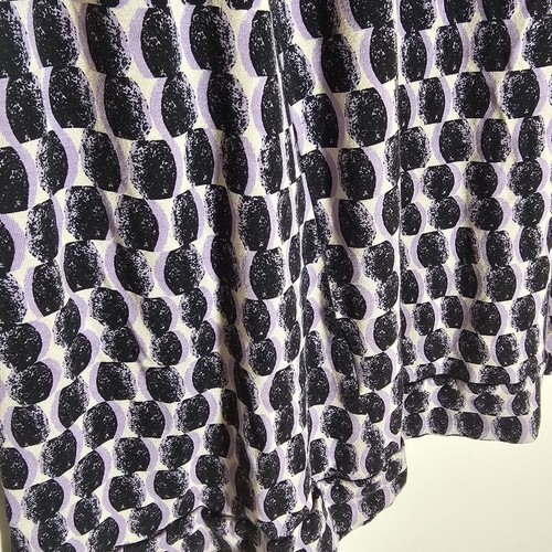 Vestido Masa Copenhagen Mujer XXL Púrpura Geométrico Elastizado Bolsillos Dinamarca 2X - Imagen 11 de 15