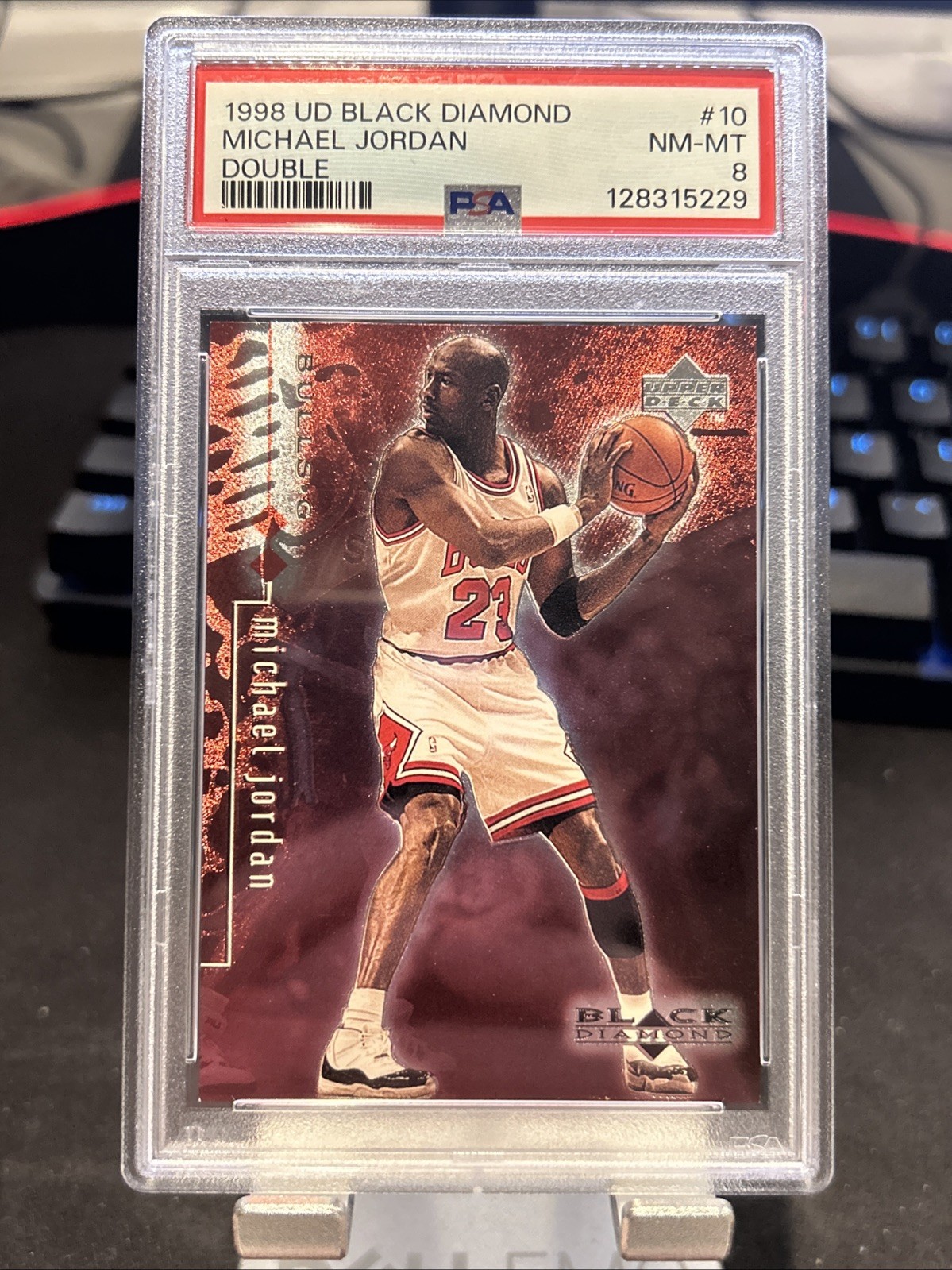 1998-99 Upper Deck Black Diamond - Michael Jordan #10 Double Diamond /3000 Psa 8