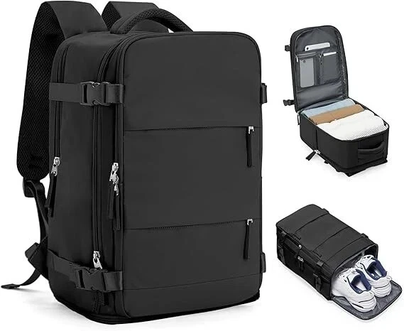 Zaino da Viaggio Compatibile Ryanair 40x20x25 Aereo Bagaglio a Mano Impermeabile - Immagine 2 di 4