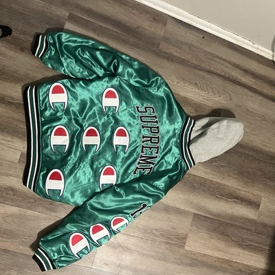 Supreme X Champion Hoodie Collab Green | eBay