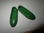 Vintage Barbie Skipper Doll Pair of Green Flats Shoes Japan