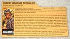 2008 Dusty - GI Joe file card