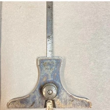 Lufkin Depth & Angle Gage Gauge #511 w/2310 6" Rule USA