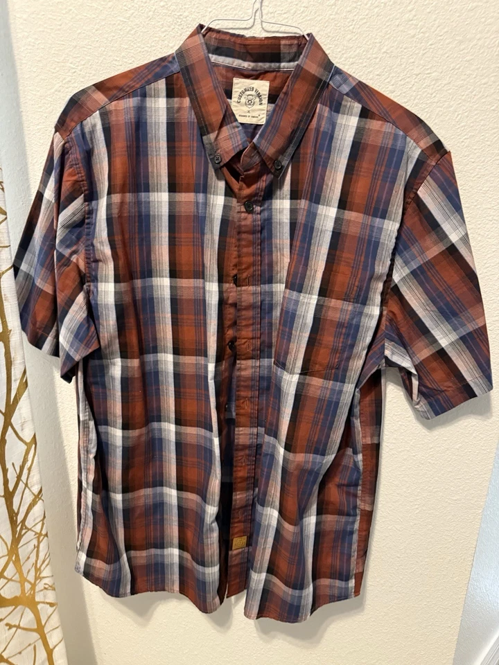 Dubinik Men's Short Sleeve Plaid Camp Shirt Customized Version - Image 2 of 4