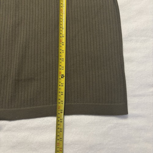 Vintage Eddie Bauer Pullover Weste Herren 3XL olivgrün 100% Baumwolle V-Ausschnitt - Bild 7 von 8