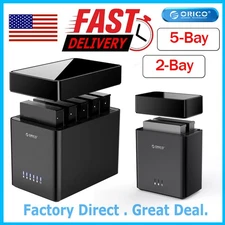 ORICO 5/2 Bay Hard Drive Enclosure 3.5" SATA HDD Docking Station USB3.0 / Type C
