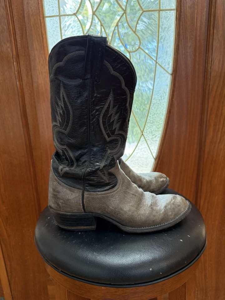 Lote de 3 botas vaqueras occidentales para hombre - Larry Mahan, Nocona y Tony Lama - talla 8R Foto 3 de 4