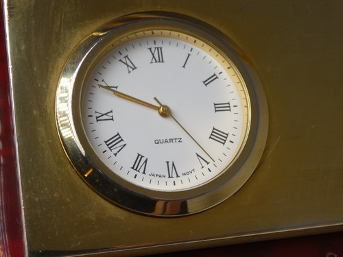 Small Gold Novelty Quartz Clocks Classic Longcase Bracket Mantel Art Deco Widdop - Picture 118 of 158