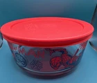 PYREX  SPIDER MAN Glass BOWL storage container 4 Cup Round 7201