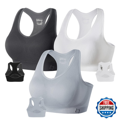 Fittin Racerback Sports Bras For Women - Padded Seamless High Impact Support