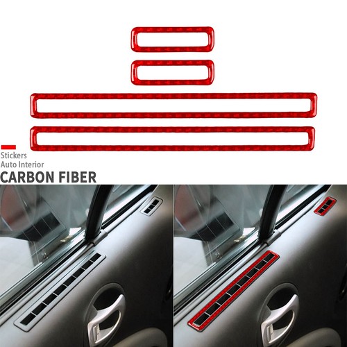 42Pcs Red Carbon Fiber Full Interior Trim Kits For Mitsubishi Eclipse 2006-2012 - Picture 13 of 24