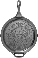 Lodge 13.25" Light of a Clear Blue Morning Dolly Parton Cast Iron Skillet