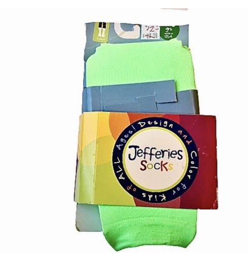 Calze Jefferies verde lime Capri lunghezza collant bambina da 4 anni a 6 anni NUOVE