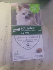 Advantus Soft Chew Small Dog (4-22 Lb) 7 Soft chews new in box