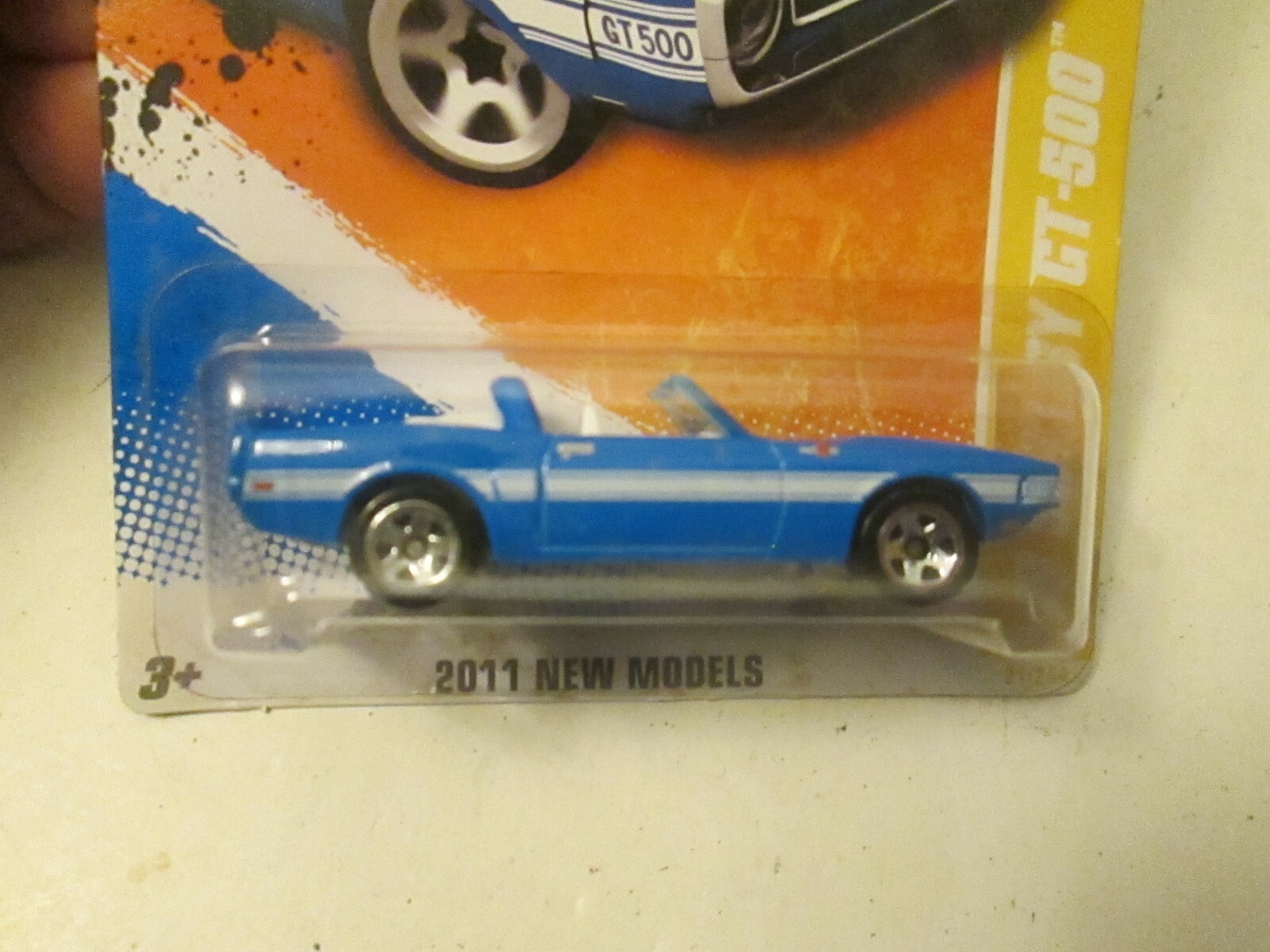 Toys Hot Wheels '69 Shelby GT 500 Blue Convertible 2011 New Models New on Card