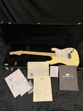 2015 G&amp;l Custom Build Legacy Reverse Headstock Strat Vintage White Guitar W/coa/