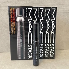 5x MAC Stack Mascara Superstack Mega Brush Black Mascara .1 oz./ 3 ml
