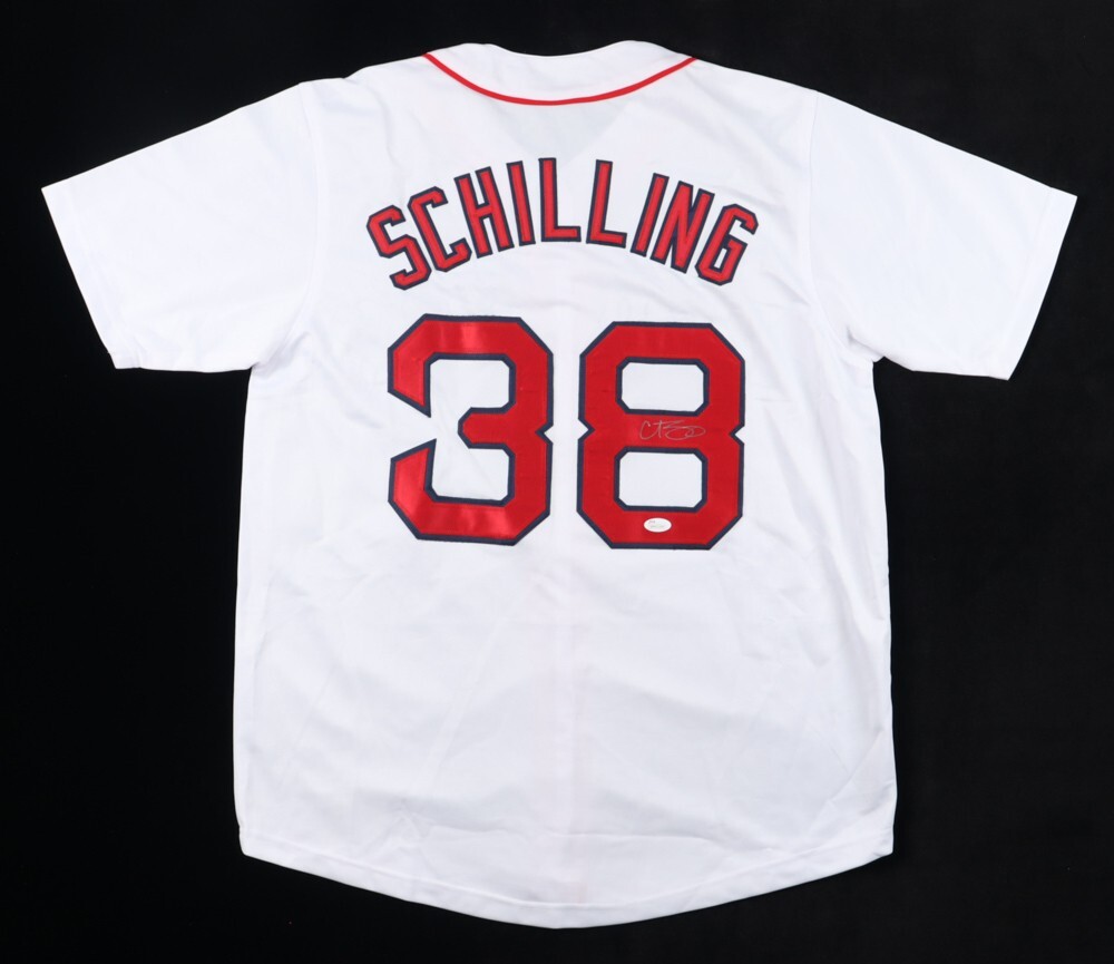Curt Schilling Signed Boston Red Sox Jersey (JSA) 3xWorld Series Champ  Pitcher