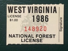 ICOLLECTZONE US West Virginia 1986 National Park Stamp VF NH 