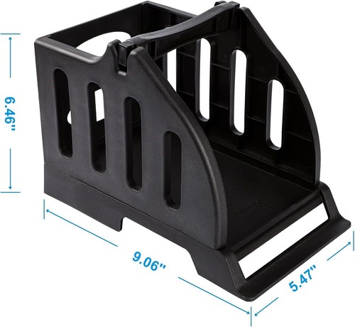 Label Holder for Rolls and Fan-Fold Labels for Desktop Thermal Printers Black - Picture 2 of 6