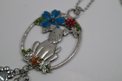 J3 stay pawsitive dog BLOOM CAR CHARM mirror ornament Ganz er79529 - 第 2/4 張圖片