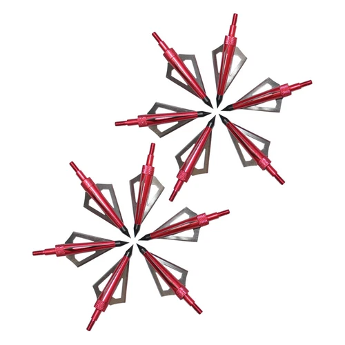 12 piezas de puntas de flecha de arco compuesto de 3 hojas con puntas anchas de caza - Imagen 4 de 31