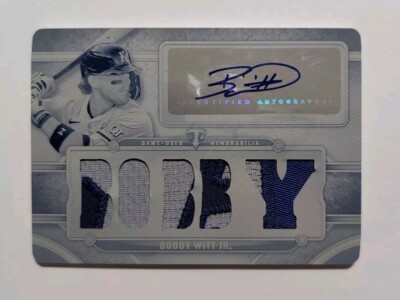 2024 Topps Triple Threads - Bobby Witt White Whale Patch Auto 1/1 - Royals