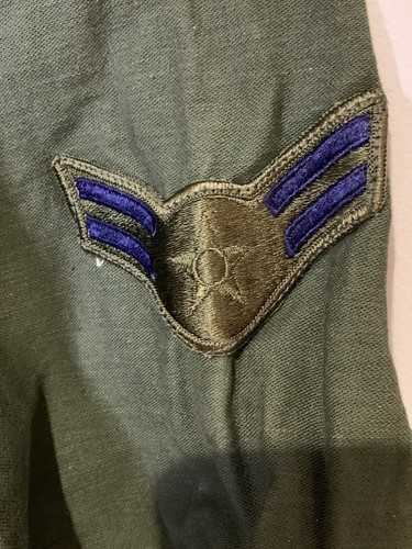 Vietnam U.S. Air Force Green combat tropical Uniform Shirt 15 1/2 X 35 Coms Co - Picture 11 of 12