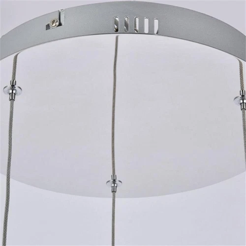 Elegant Lighting Amherst 3 Light Clear LED Pendant in Chrome - Picture 6 of 6