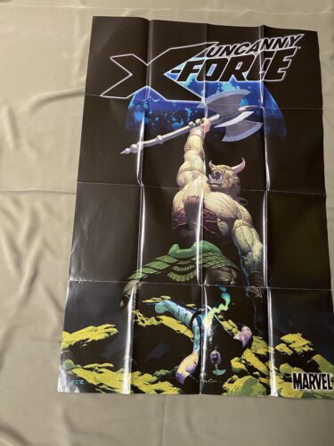 Affiche promotionnelle Uncanny X-Force 24" x 36" - Marvel Comics 2010 #159 a de l'usure - Photo 1/5