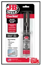 JB Weld 50114H ClearWeld Quick Setting Epoxy, Clear 0.47 oz. - BUY MORE & SAVE!!