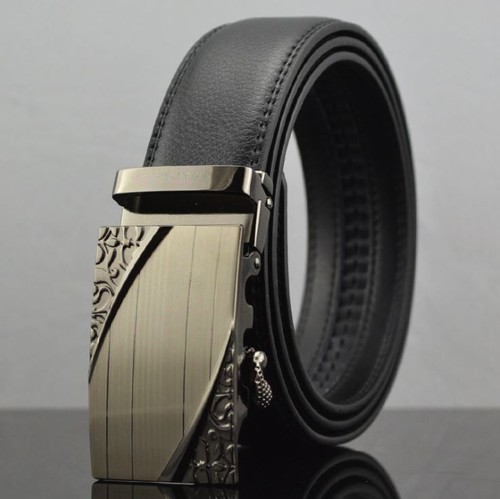 Mens Ratchet Business Belt Leather Adjustable Dress Belts Strap Automatic Buckle - Picture 17 of 35