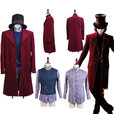 Willy Wonka Charlie and the Chocolate Factory Johnny Depp Cosplay Costume Jacket
