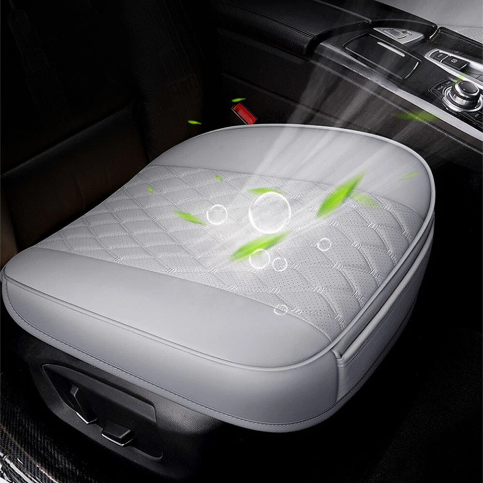 For Audi Car Driver Bottom Seat Cover PU Leather Full Surround Chair Cushion Pad Foto 3 de 4