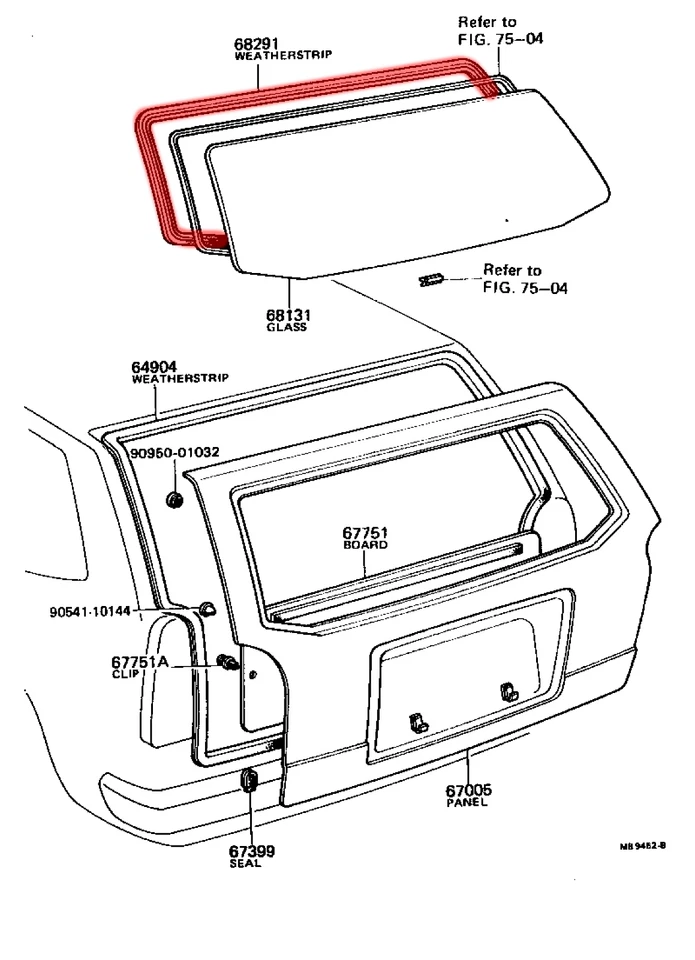 para Toyota Corolla KE36 TE38 vagón furgoneta parabrisas trasero resistente a la intemperie sello de goma Foto 2 de 4