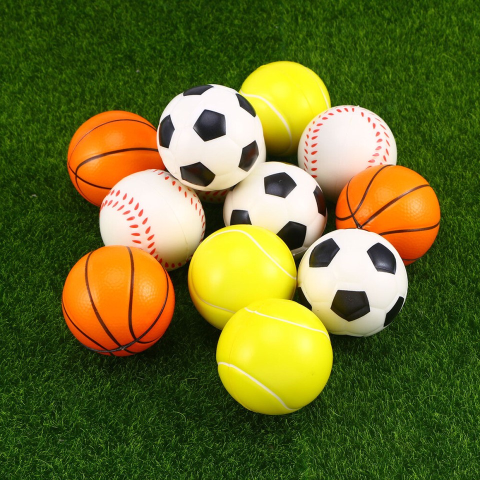 12 Pcs Bulk Stress Balls for Kids Small Foam Football eBay