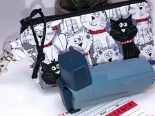  Clip-on Inhaler Zipper Pouch, Asthma Inhaler Case Holder, Rescue Asthma Puffer