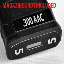 .300 AAC MAGAZINE STICKERS fits MAGPUL PMAG 30 GEN M3  WHITE NUMBERED 1-6