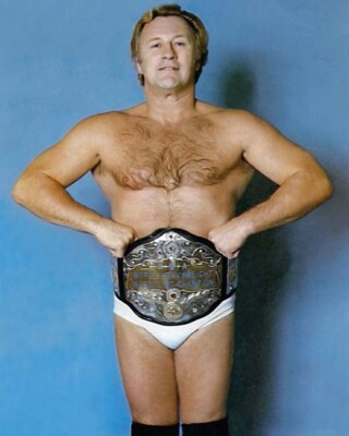 NICK BOCKWINKEL Glossy 8x10 Photo AWA World Champion Wrestler