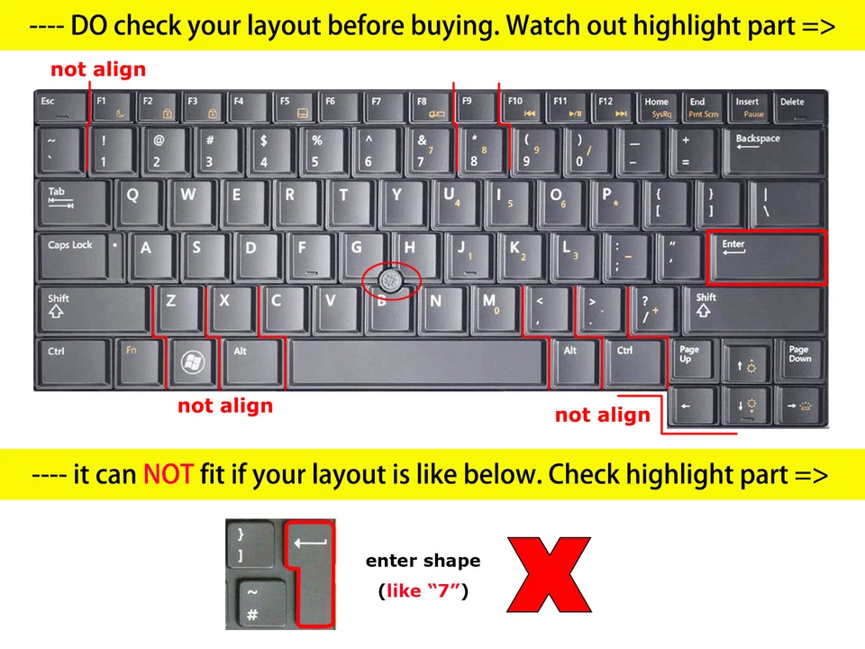 Keyboard Cover Skin for Dell E6440 E6420 E6320 E5430 E6430 E6430s E6330 E6230 - Image 2 of 4