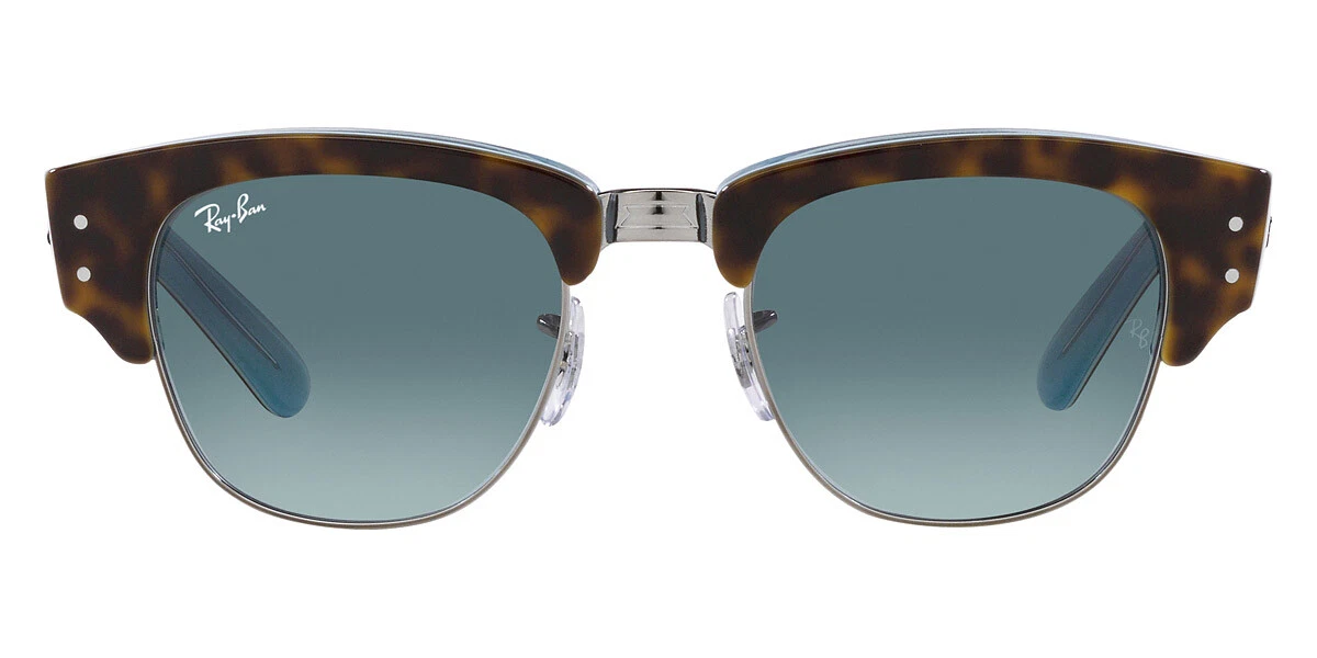 Ray Ban Mega Clubmaster RB0316S Sunglasses Havana on Gunmetal Blue