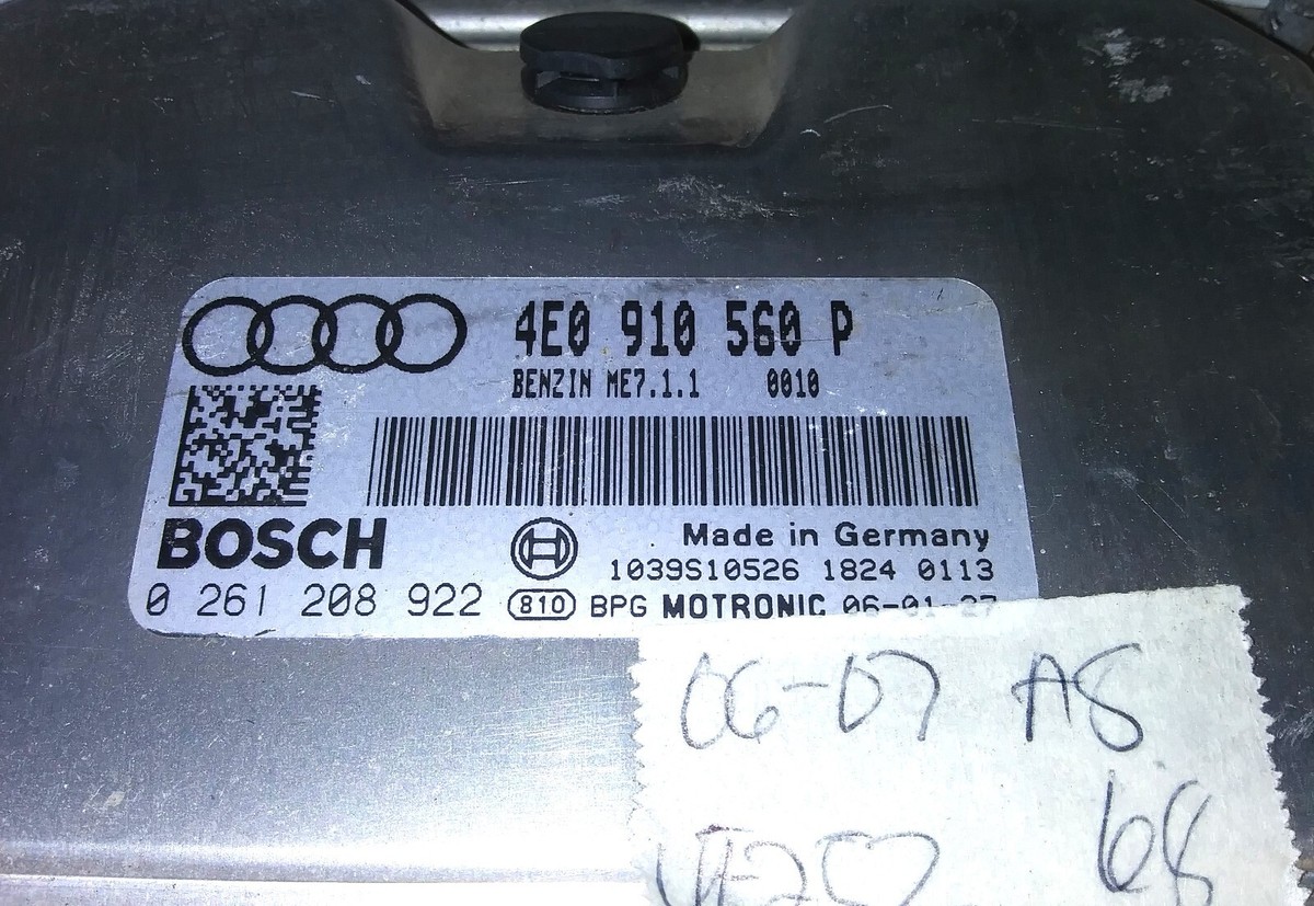 4E0 910 560 P Audi A8 2006-2007 ecu ecm computer | eBay