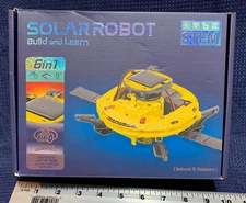 STEM Build and Learn Solar Robot Space Shuttle Astronaut 6-In-1 Robot Model UFO