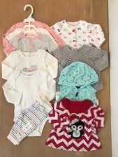 New Carter's Infant Girls Winter Clothing Lot of 10 3 Used Size 6 Months